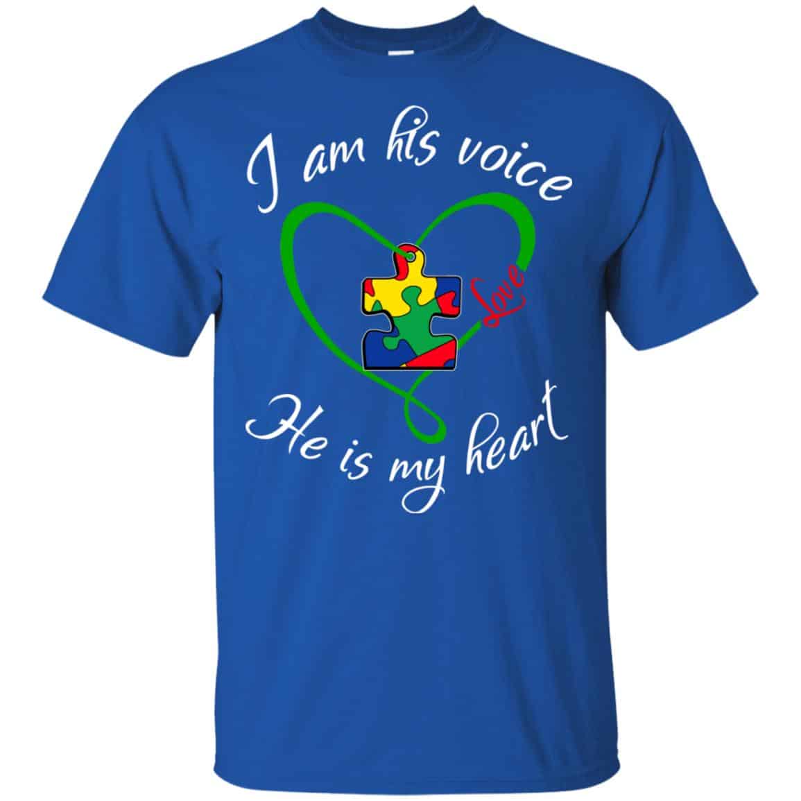 Autism: I Am His Voice He Is My Heart Shirt, Hoodie, Tank