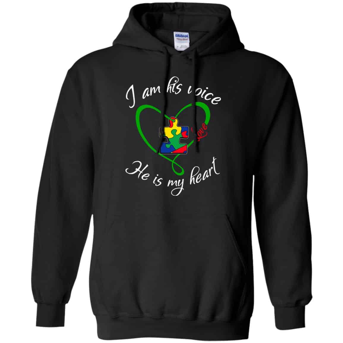 Autism: I Am His Voice He Is My Heart Shirt, Hoodie, Tank