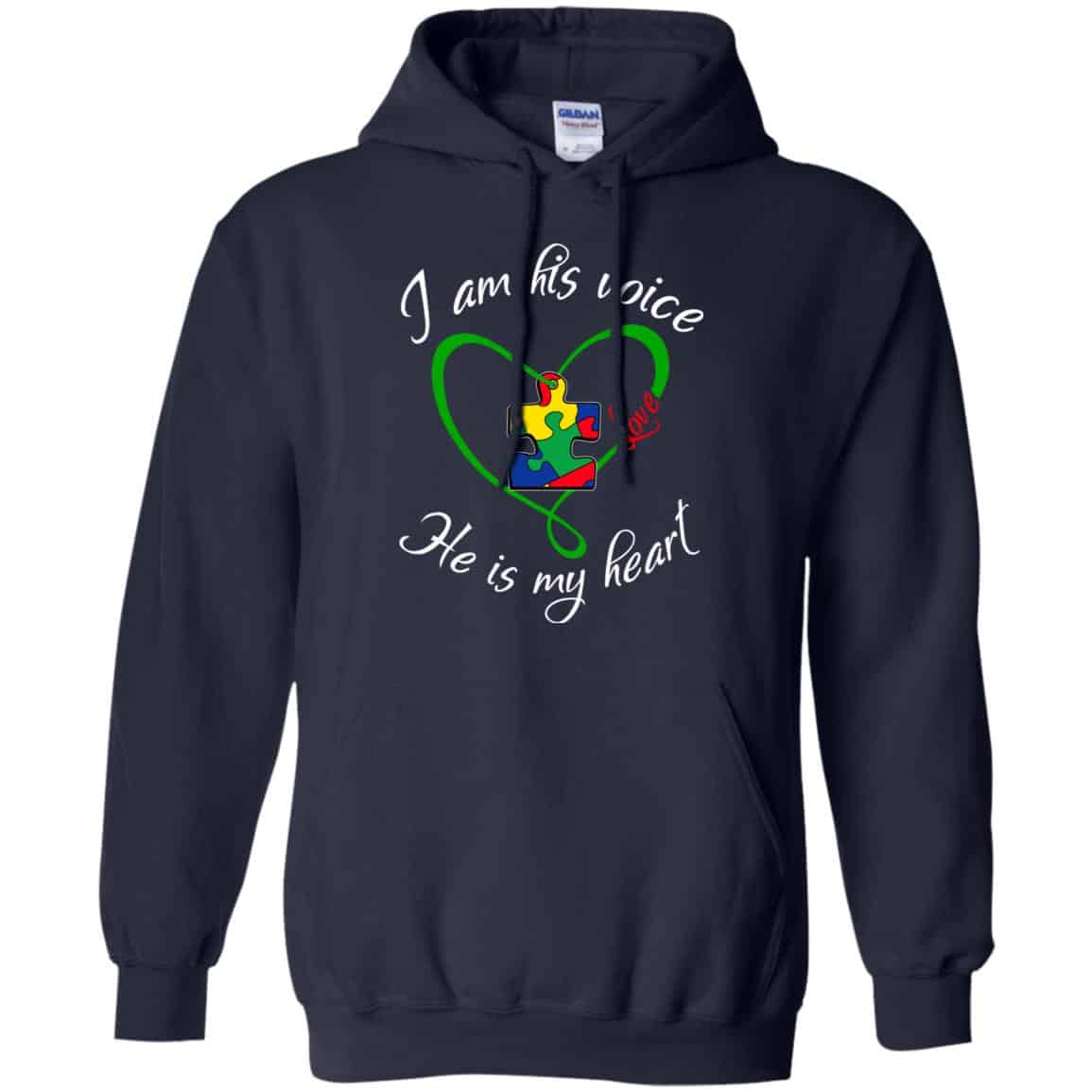 Autism: I Am His Voice He Is My Heart Shirt, Hoodie, Tank