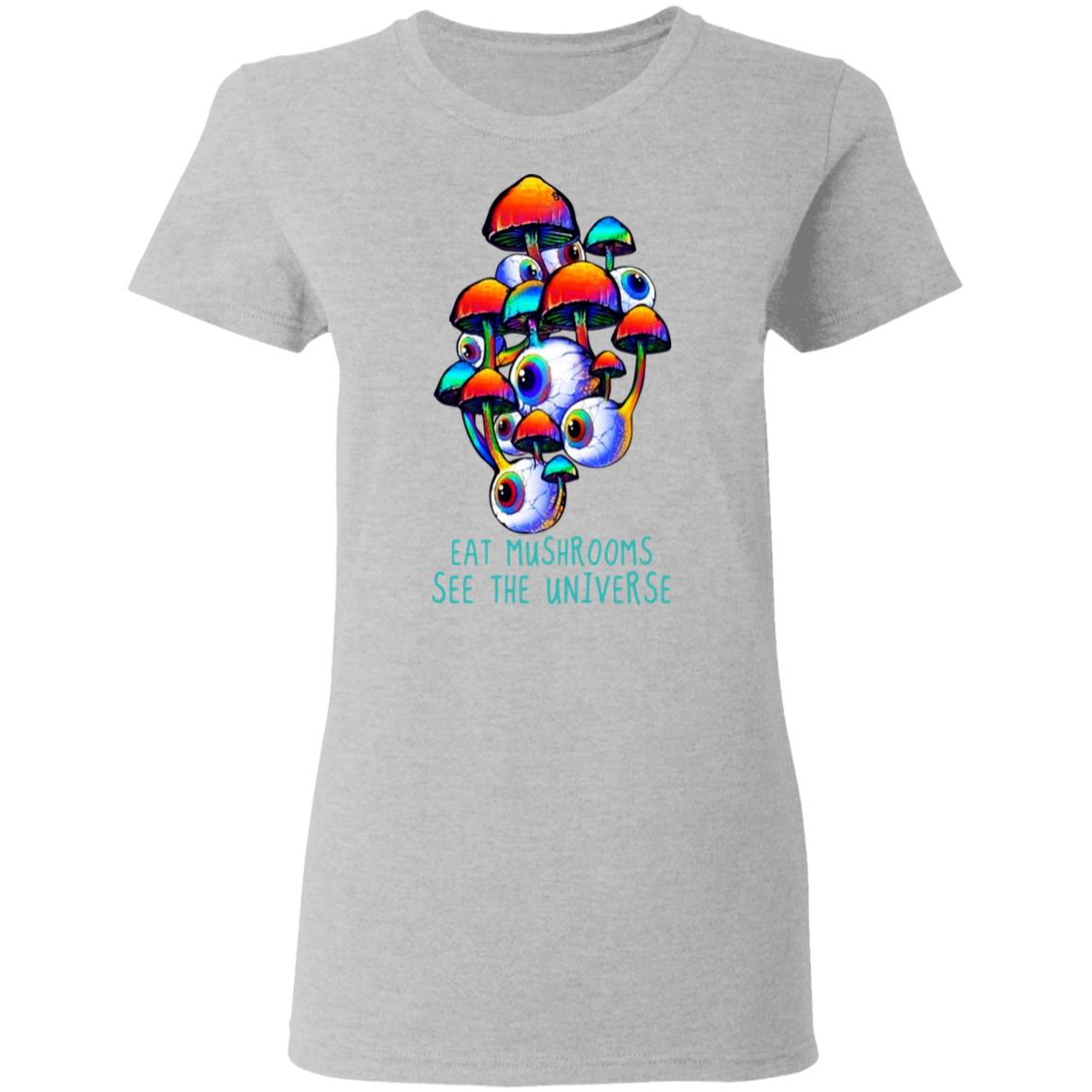 Eat Mushrooms See The Universe Shirt, Hoodie, Tank
