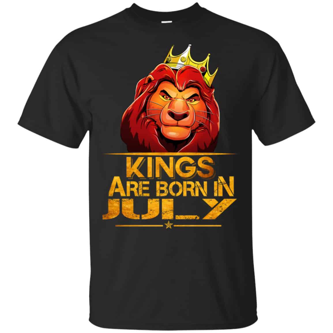 Lion King Are Born In July Shirt, Hoodie, Tank