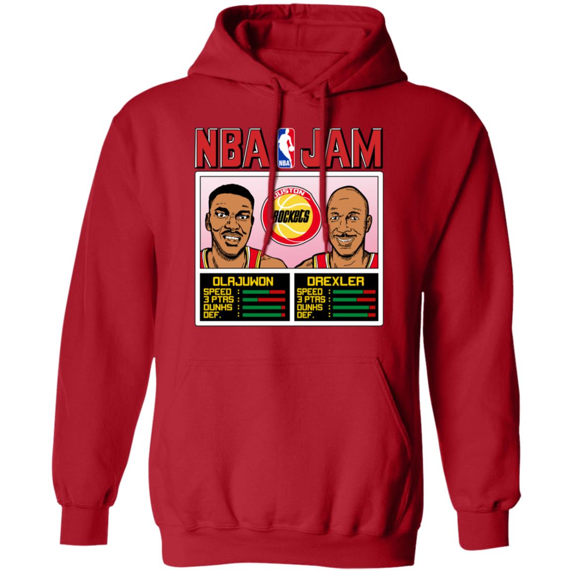 NBA Jam Rockets Olajuwon And Drexler Shirt, Hoodie, Tank