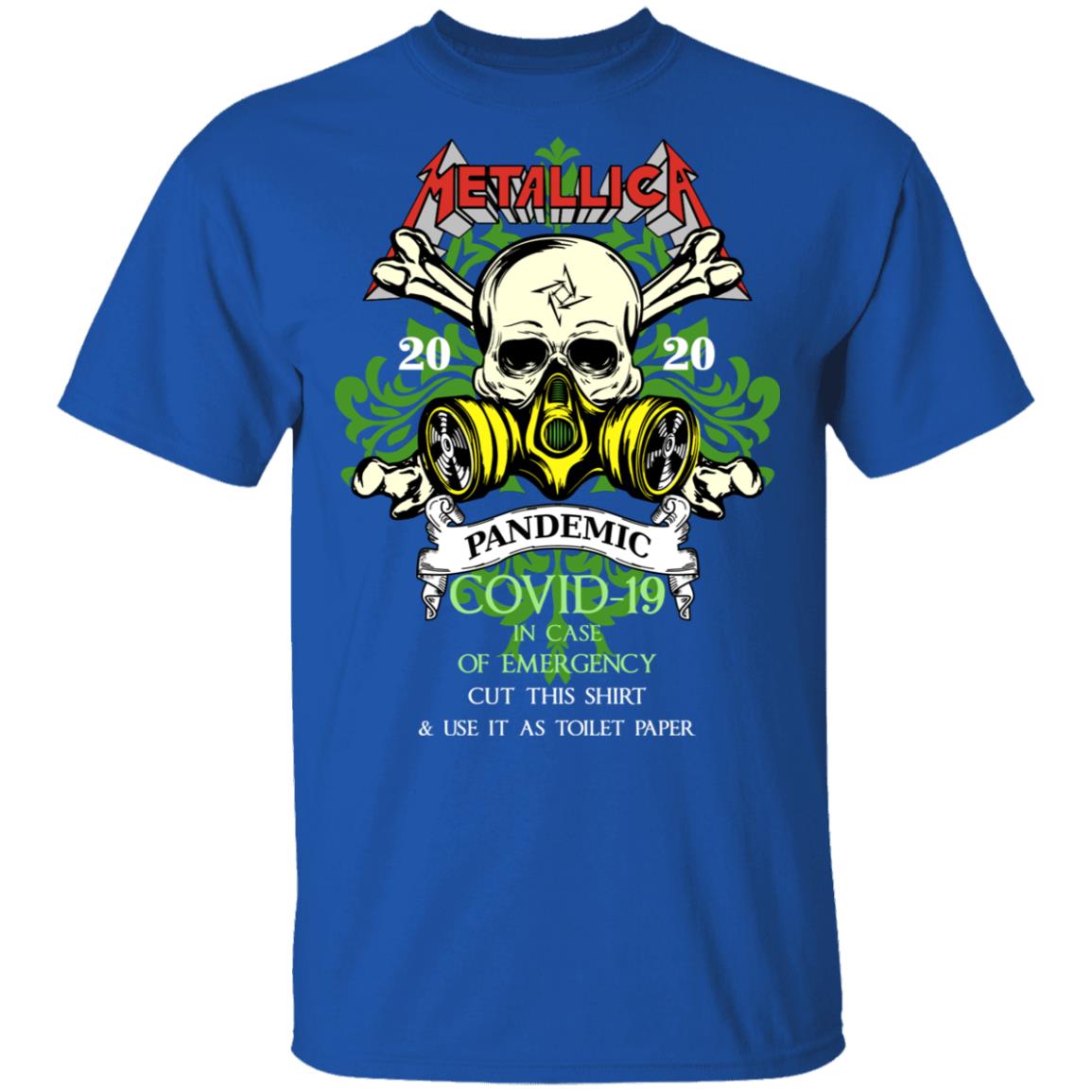 Metallica 2020 Pandemic Covid-19 In Case Of Emergency Use This Shirt As Toilet Paper Shirt, Hoodie, Tank