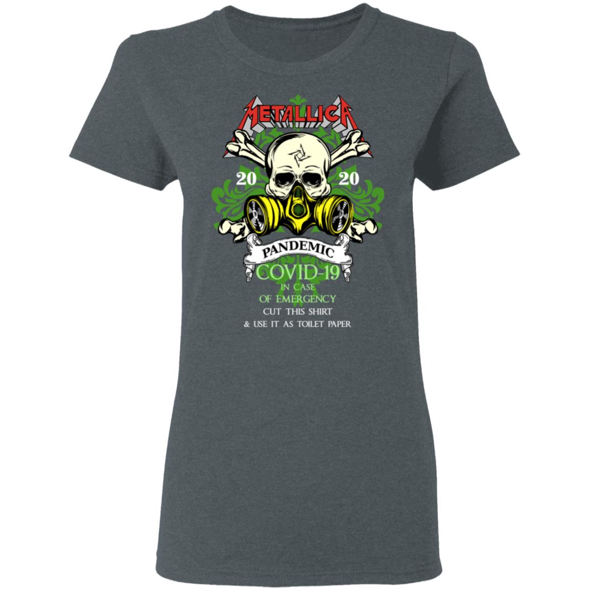 Metallica 2020 Pandemic Covid-19 In Case Of Emergency Use This Shirt As Toilet Paper Shirt, Hoodie, Tank