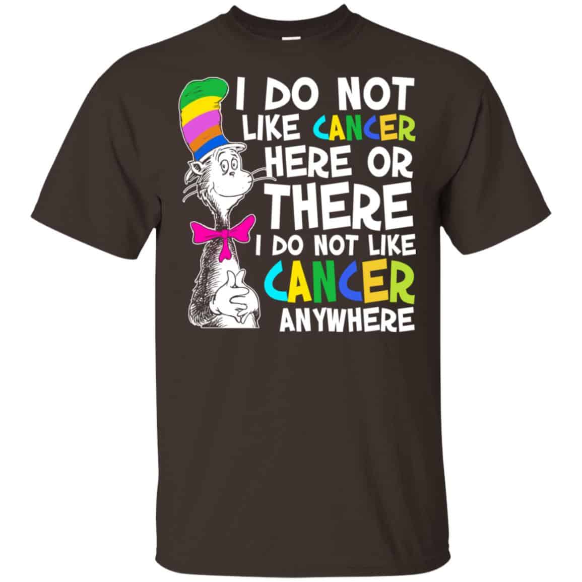 I Do Not Like Cancer Here Or There I Do Not Like Cancer Everywhere Shirt, Hoodie, Tank