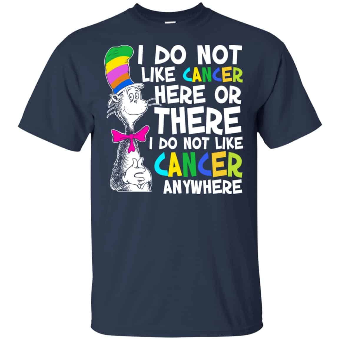 I Do Not Like Cancer Here Or There I Do Not Like Cancer Everywhere Shirt, Hoodie, Tank