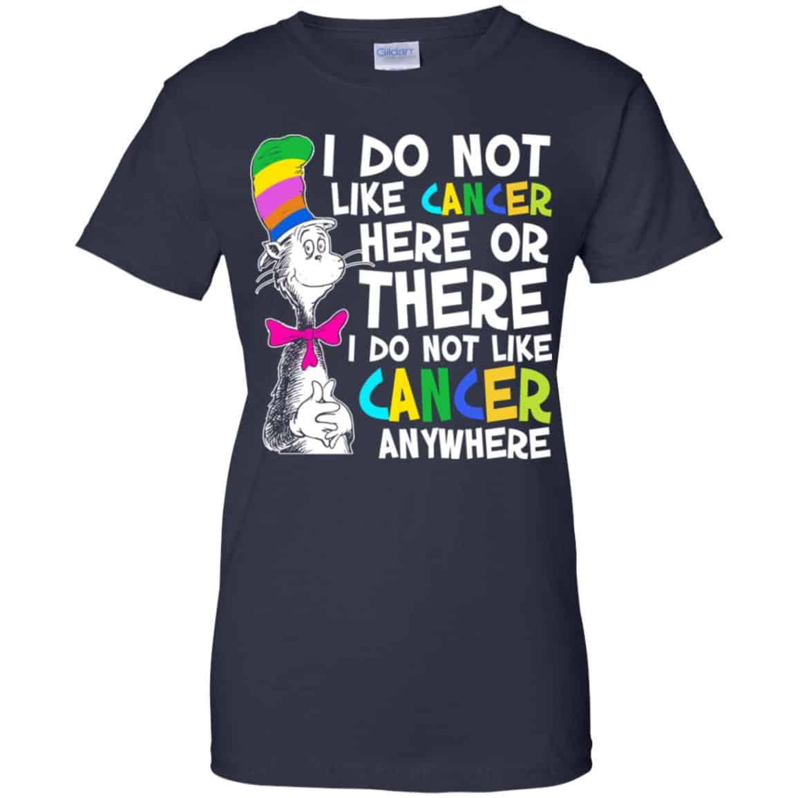 I Do Not Like Cancer Here Or There I Do Not Like Cancer Everywhere Shirt, Hoodie, Tank