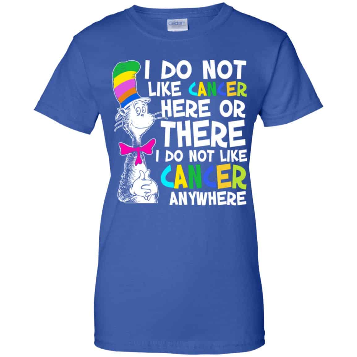 I Do Not Like Cancer Here Or There I Do Not Like Cancer Everywhere Shirt, Hoodie, Tank