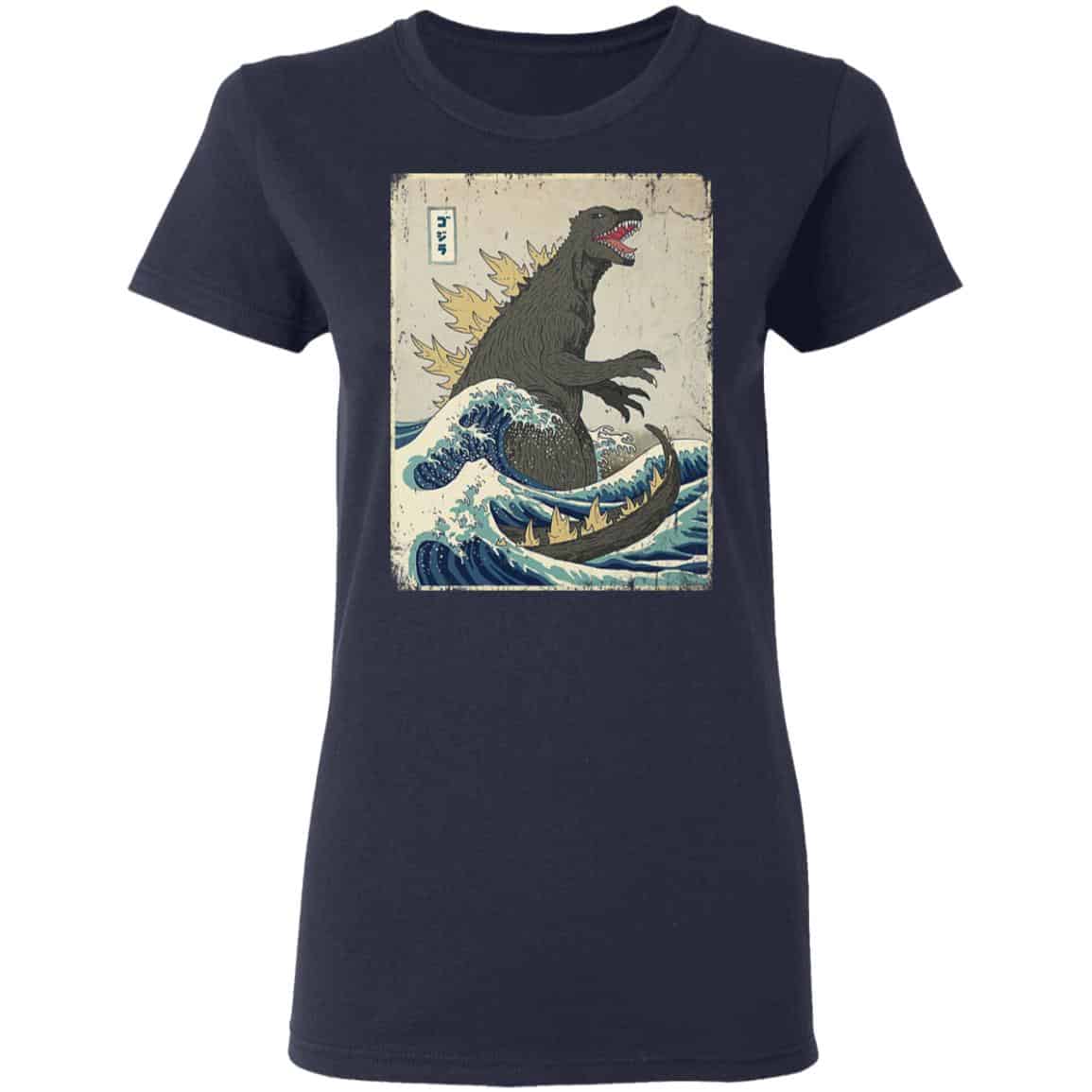 The Great Godzilla Off Kanagawa Shirt, Hoodie, Tank