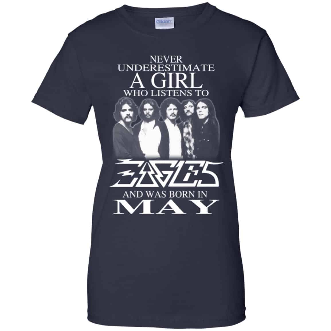 A Girl Who Listens To Eagles And Was Born In May T-Shirts, Hoodie, Tank