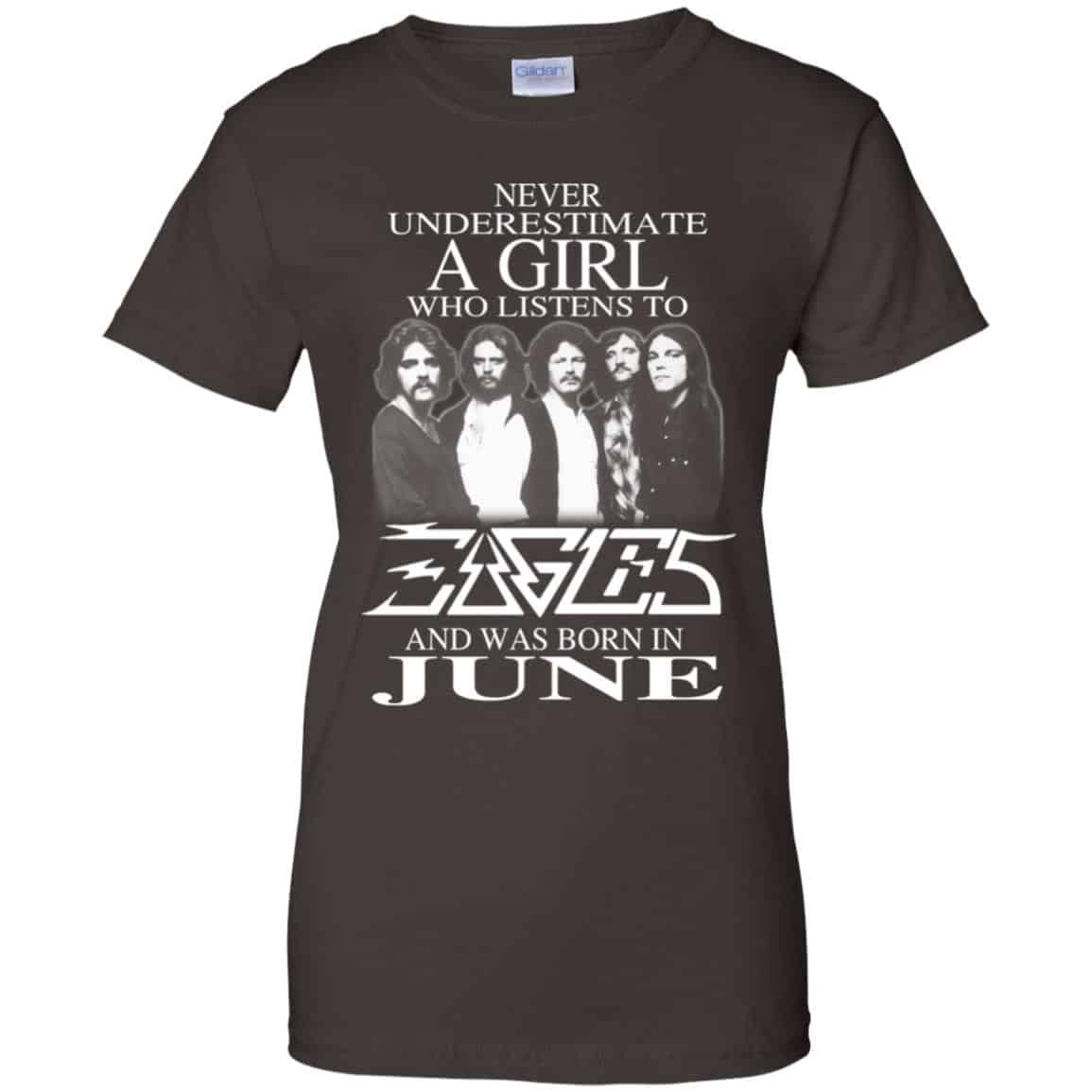 A Girl Who Listens To Eagles And Was Born In June T-Shirts, Hoodie, Tank