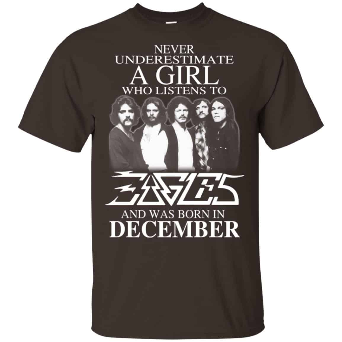 A Girl Who Listens To Eagles And Was Born In December T-Shirts, Hoodie, Tank