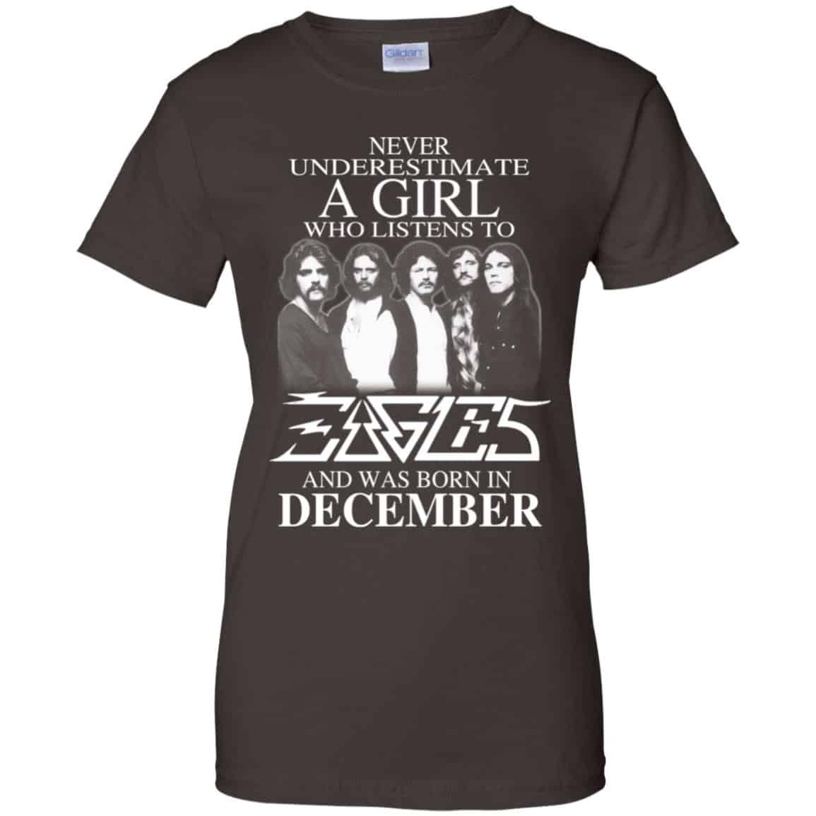 A Girl Who Listens To Eagles And Was Born In December T-Shirts, Hoodie, Tank