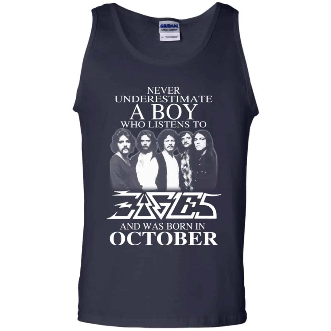 A Boy Who Listens To Eagles And Was Born In October T-Shirts, Hoodie, Tank