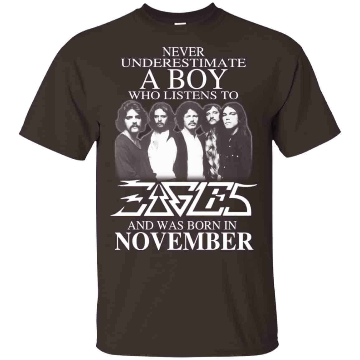 A Boy Who Listens To Eagles And Was Born In November T-Shirts, Hoodie, Tank