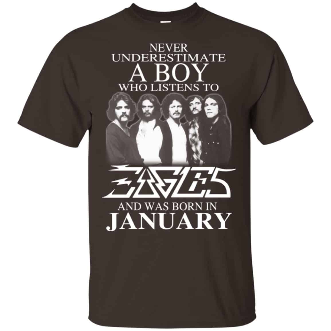 A Boy Who Listens To Eagles And Was Born In January T-Shirts, Hoodie, Tank
