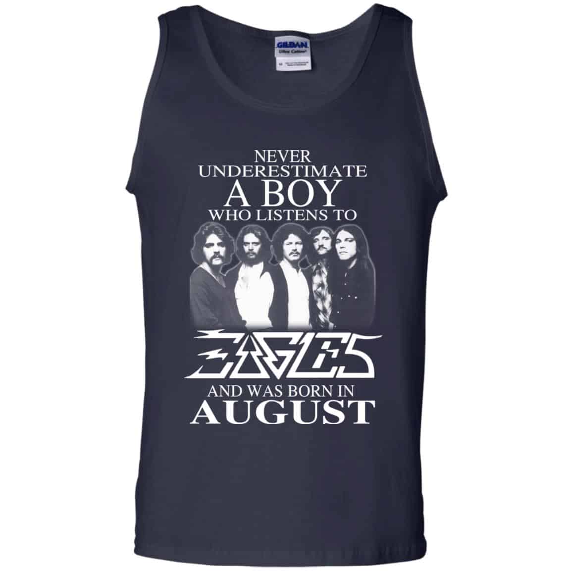 A Boy Who Listens To Eagles And Was Born In August T-Shirts, Hoodie, Tank