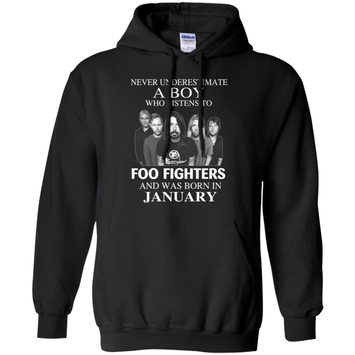 A Boy Who Listens To Foo Fighters And Was Born In January T-Shirts, Hoodie, Tank