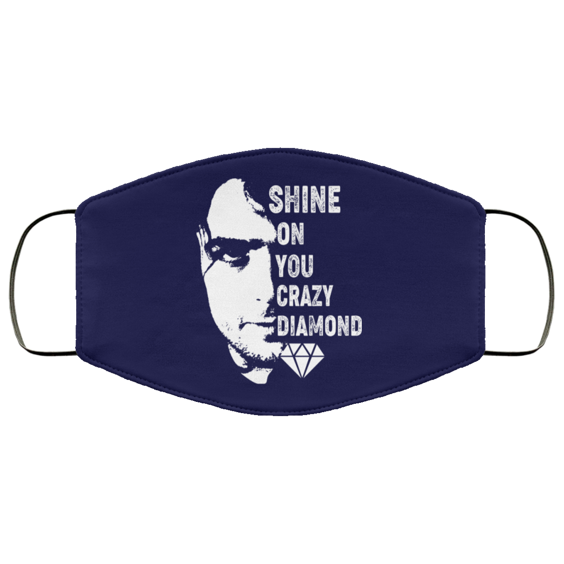 Shine On You Crazy Diamond – Syd Barrett Face Mask