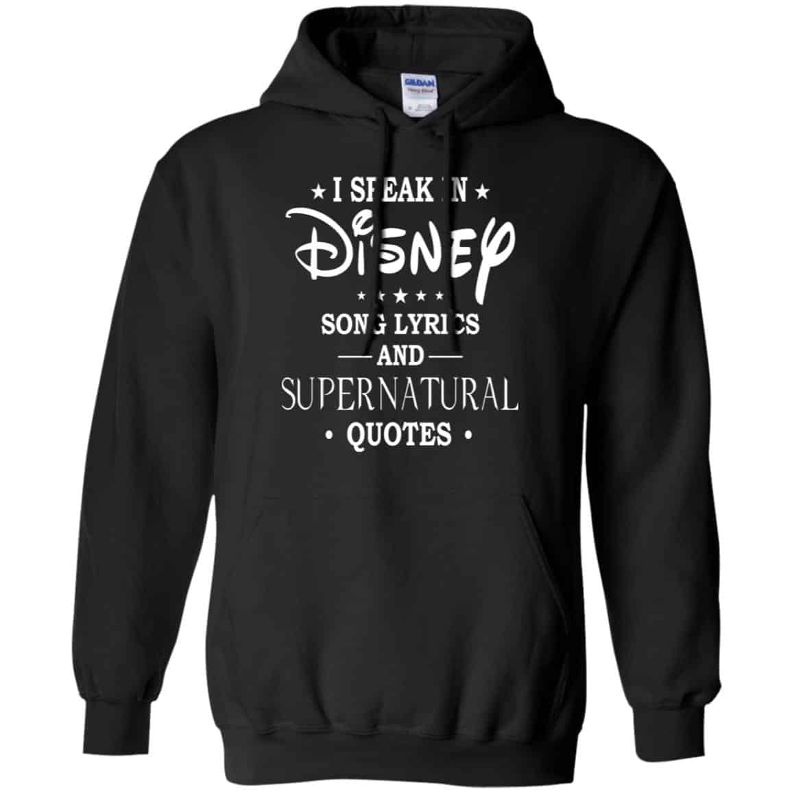 I Speak In Disney Song Lyrics and Supernatural Quotes Shirt, Hoodie, Tank