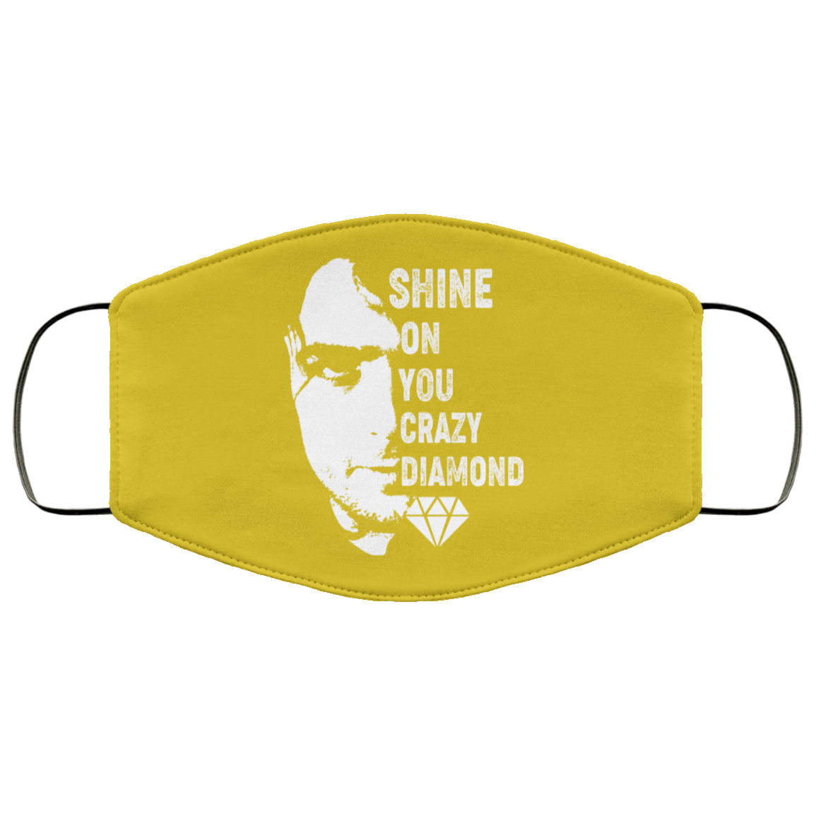 Shine On You Crazy Diamond – Syd Barrett Face Mask