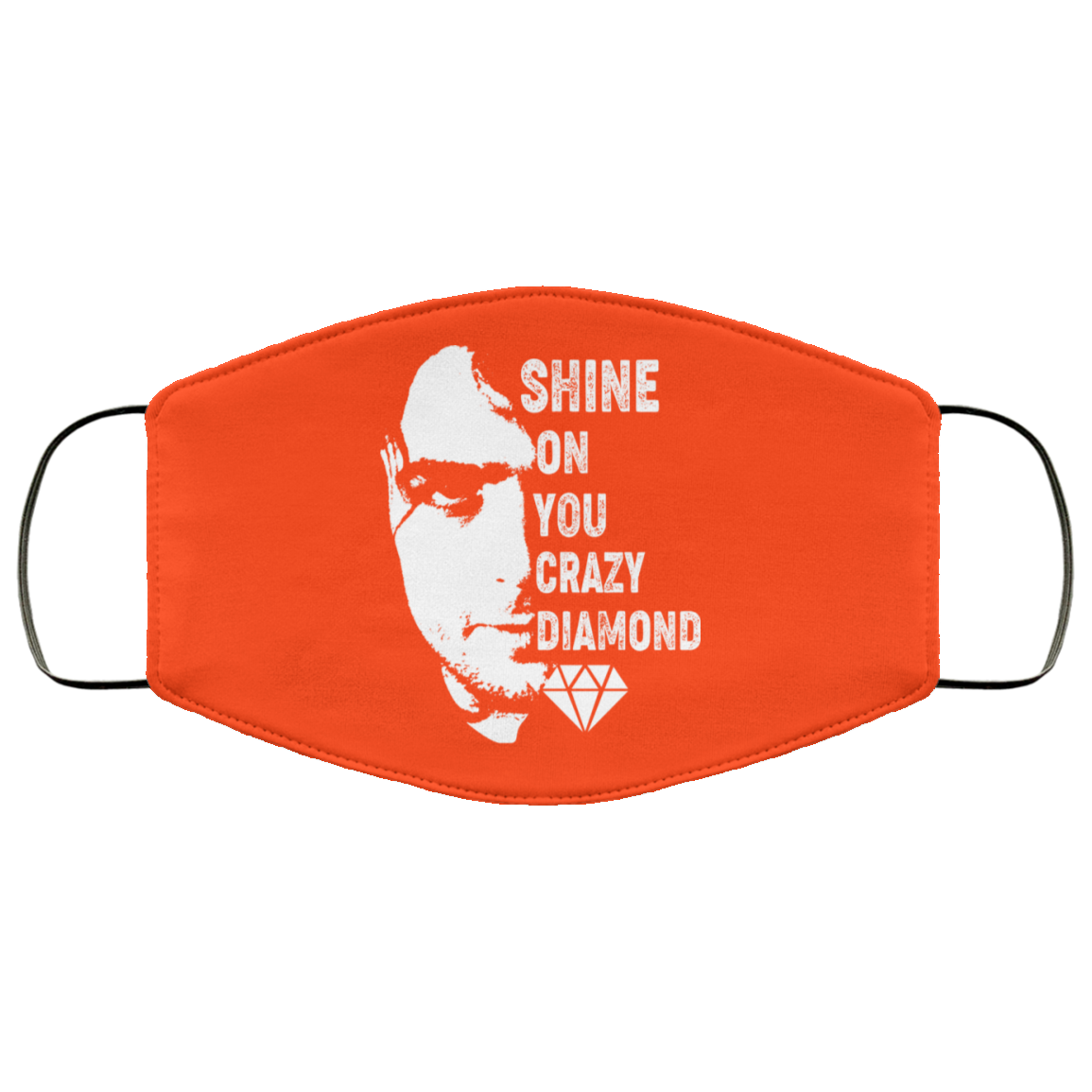 Shine On You Crazy Diamond – Syd Barrett Face Mask