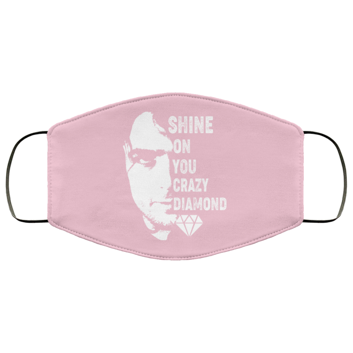 Shine On You Crazy Diamond – Syd Barrett Face Mask