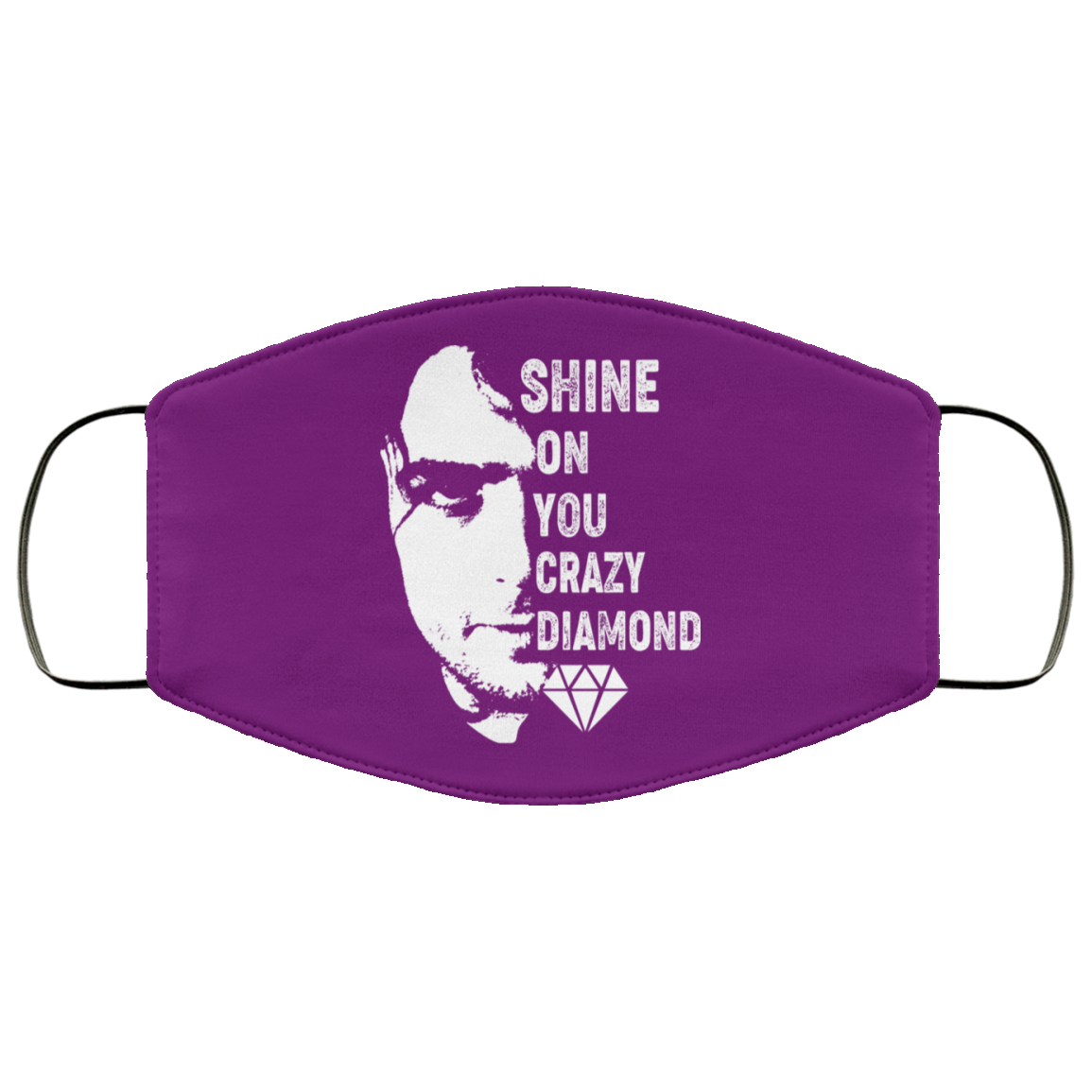 Shine On You Crazy Diamond – Syd Barrett Face Mask