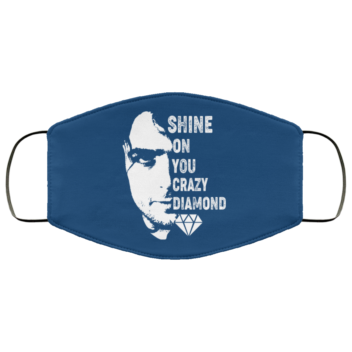 Shine On You Crazy Diamond – Syd Barrett Face Mask
