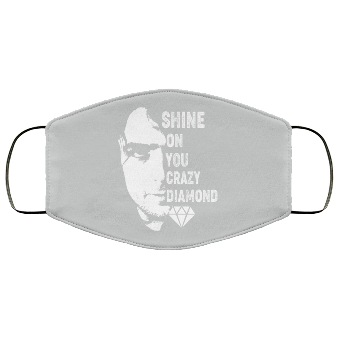 Shine On You Crazy Diamond – Syd Barrett Face Mask
