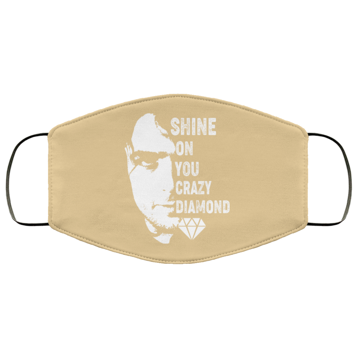 Shine On You Crazy Diamond – Syd Barrett Face Mask