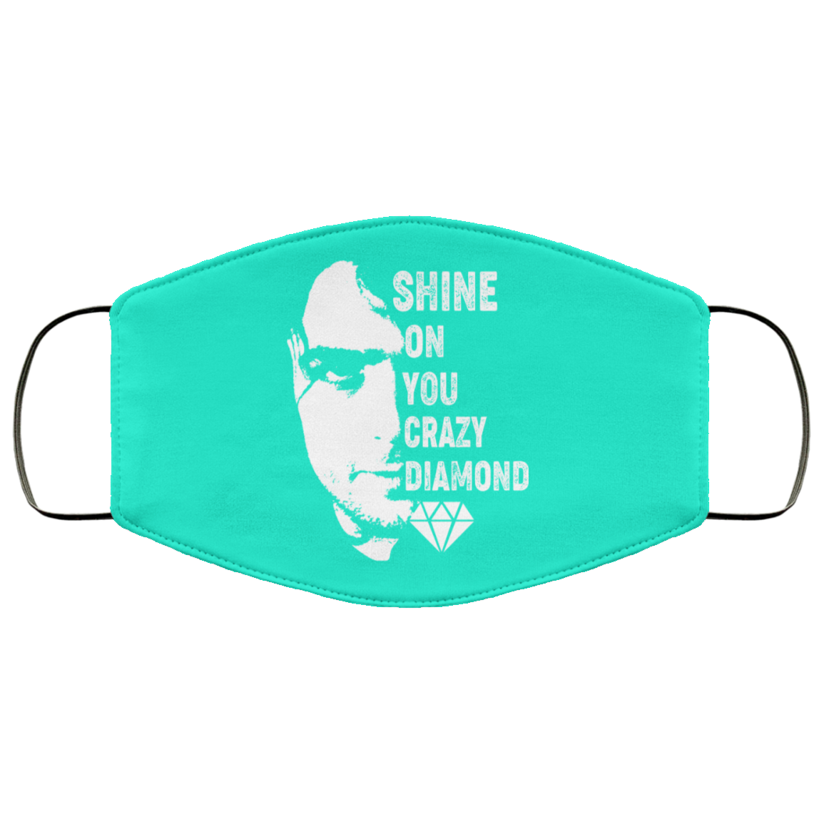 Shine On You Crazy Diamond – Syd Barrett Face Mask