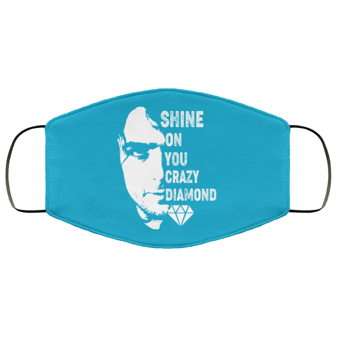 Shine On You Crazy Diamond – Syd Barrett Face Mask