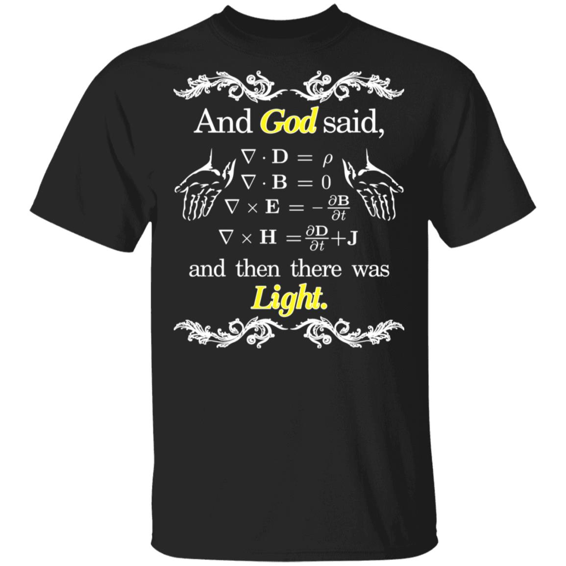 God Said Maxwell Equations Christian Physics Nerd Shirt, Hoodie, Tank
