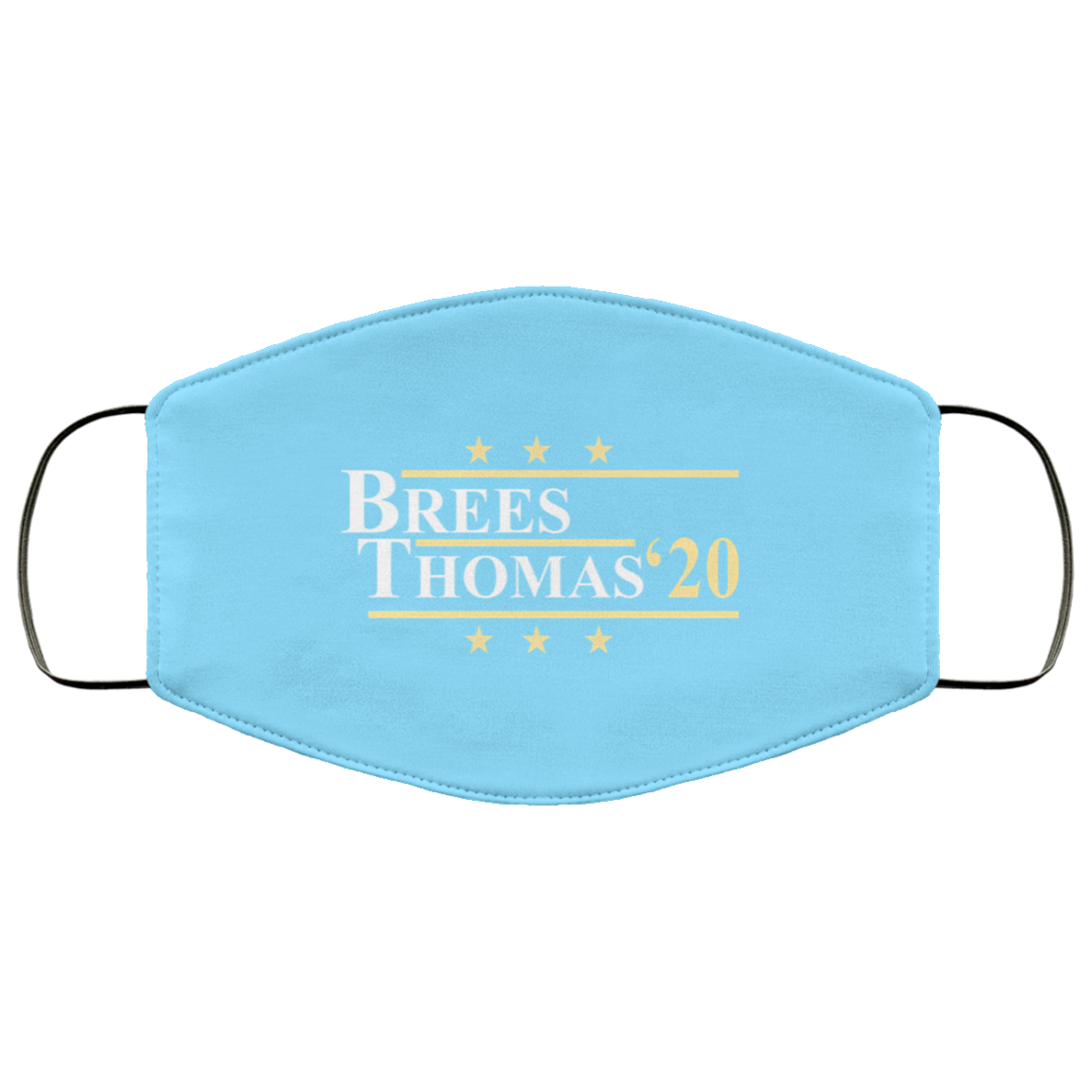Vote Brees Thomas 2020 President Face Mask