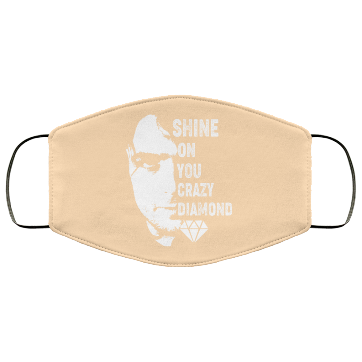 Shine On You Crazy Diamond – Syd Barrett Face Mask
