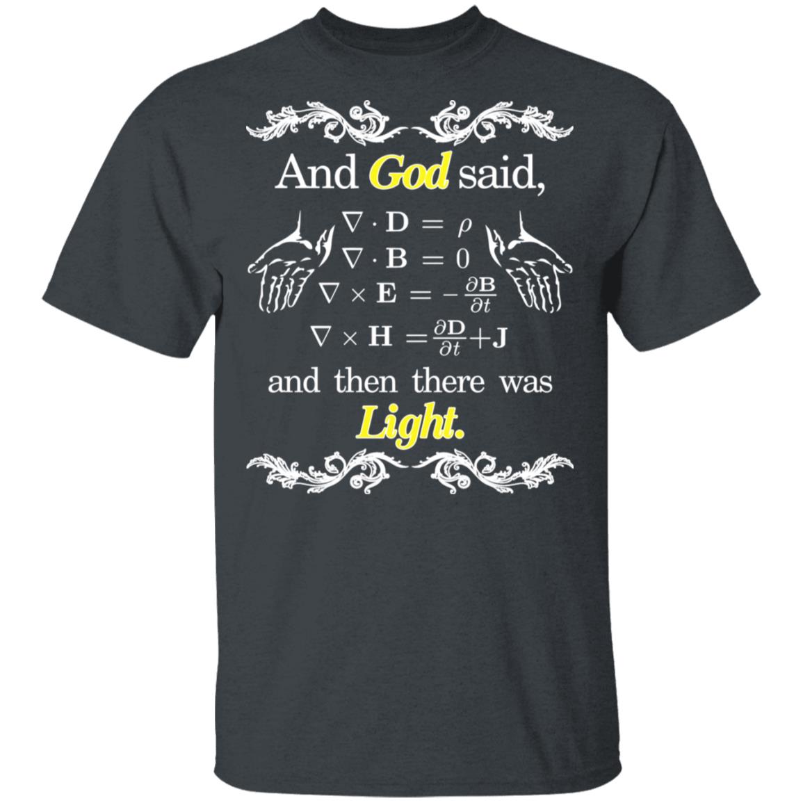 God Said Maxwell Equations Christian Physics Nerd Shirt, Hoodie, Tank