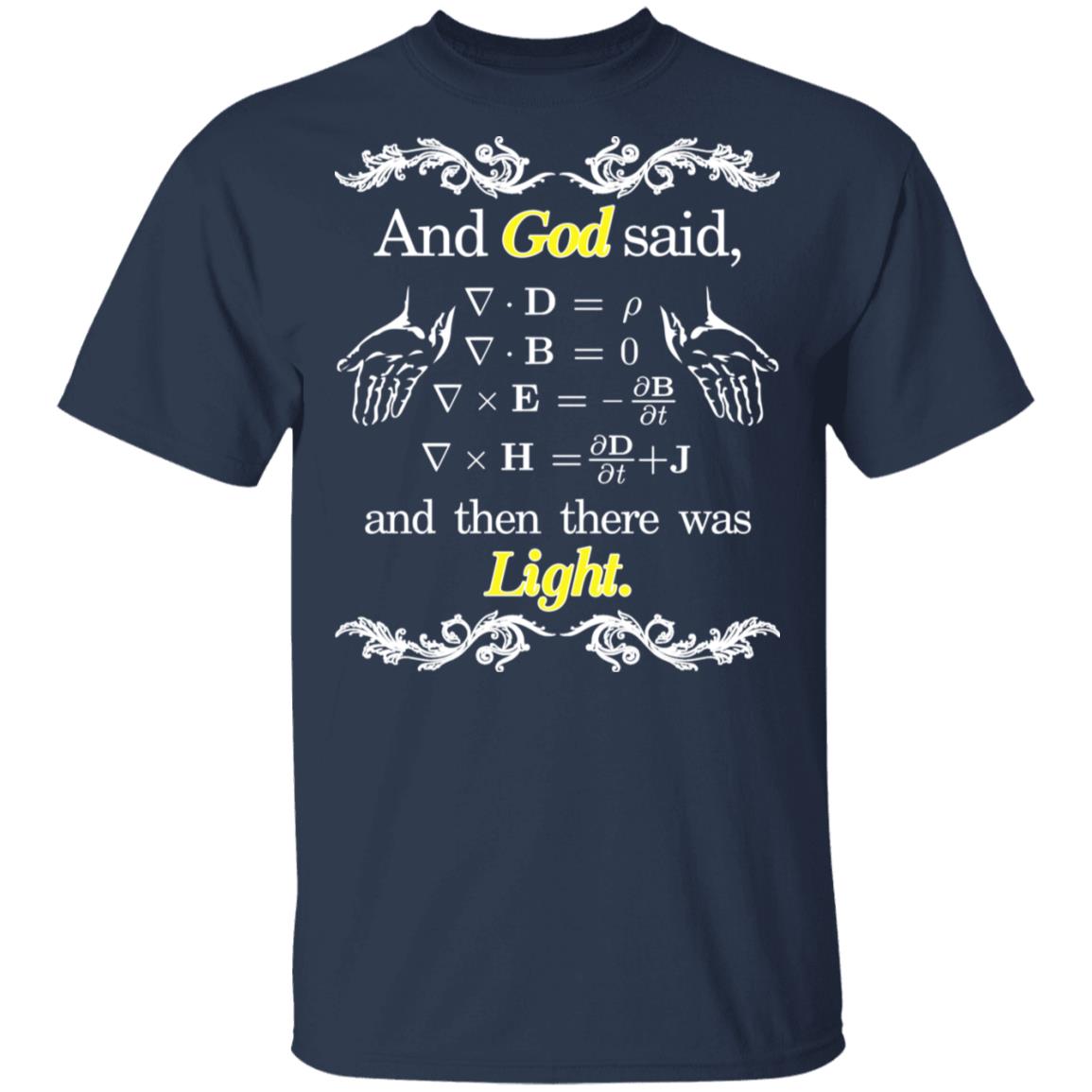 God Said Maxwell Equations Christian Physics Nerd Shirt, Hoodie, Tank