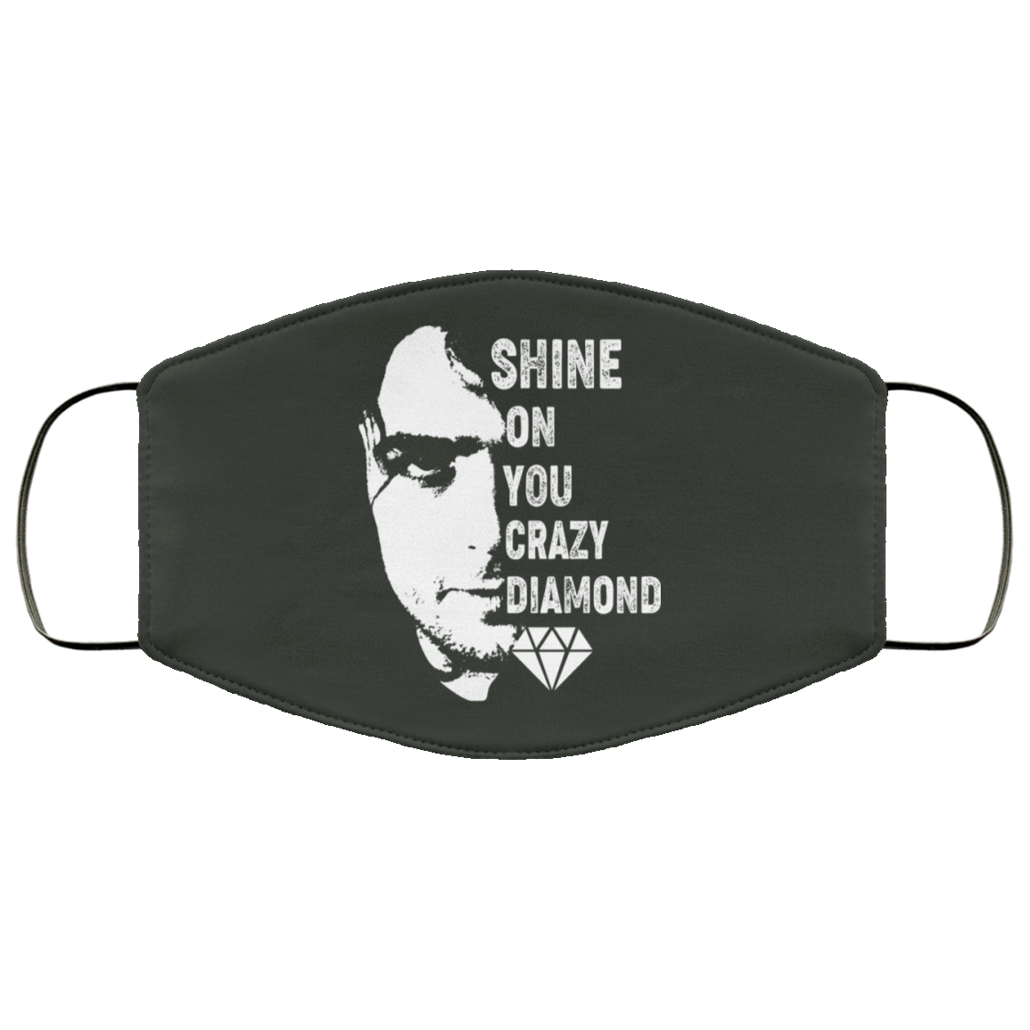 Shine On You Crazy Diamond – Syd Barrett Face Mask