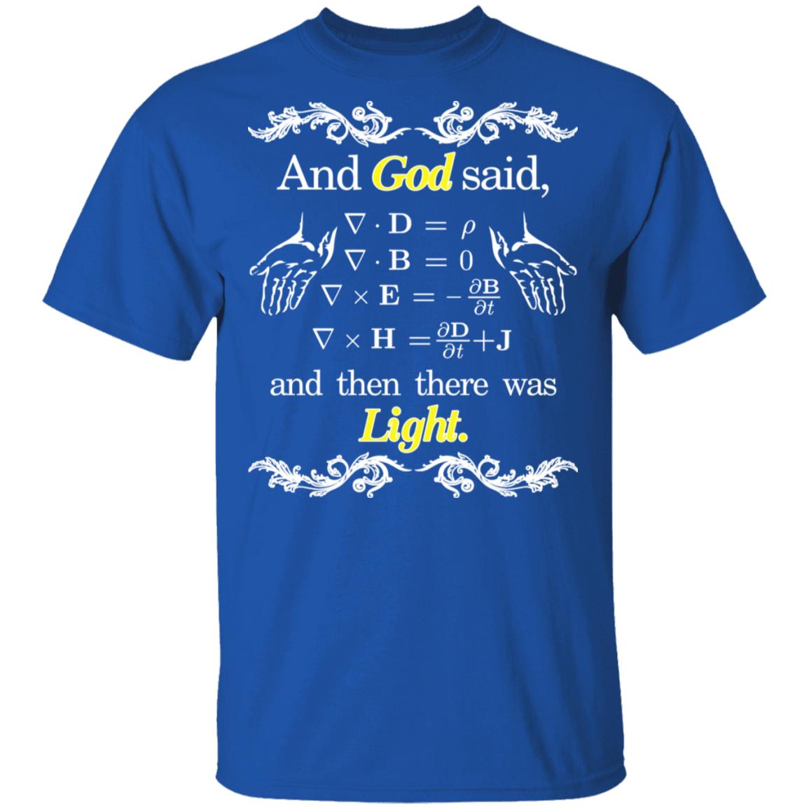 God Said Maxwell Equations Christian Physics Nerd Shirt, Hoodie, Tank