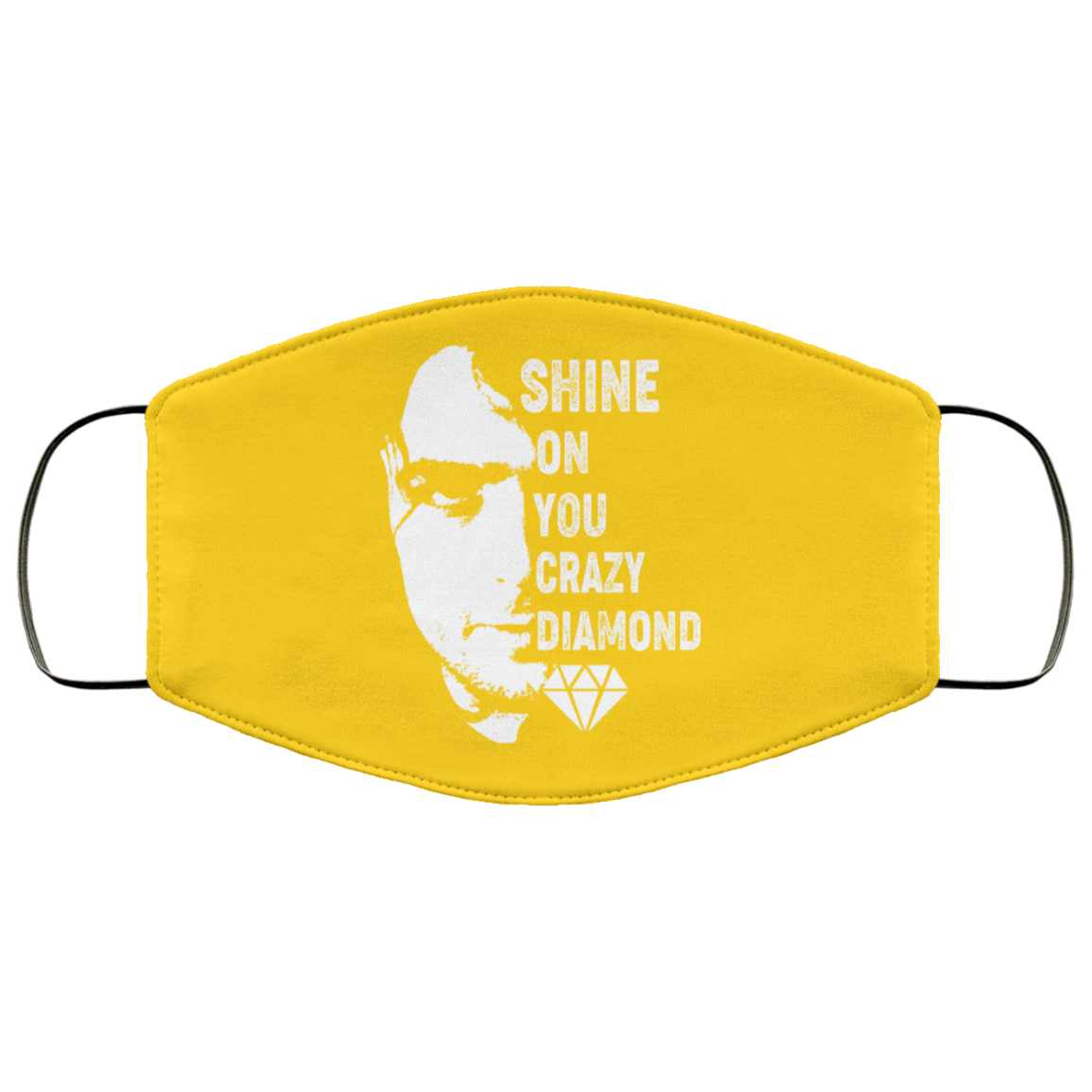 Shine On You Crazy Diamond – Syd Barrett Face Mask