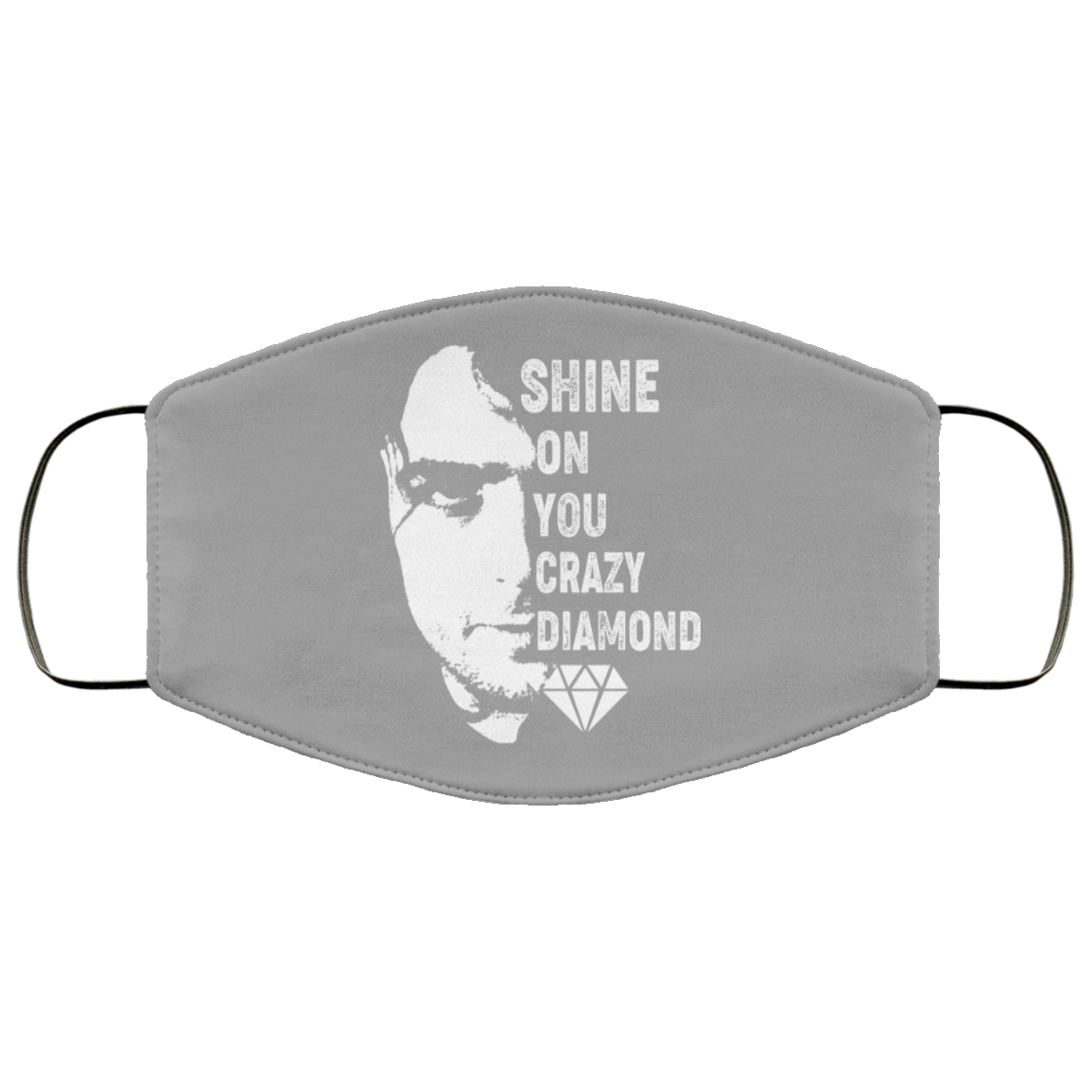 Shine On You Crazy Diamond – Syd Barrett Face Mask
