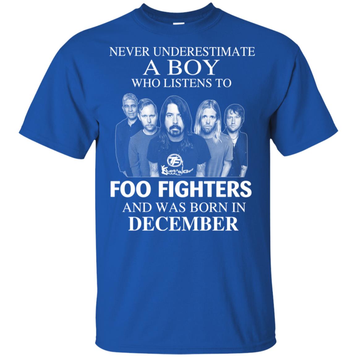 A Boy Who Listens To Foo Fighters And Was Born In December T-Shirts, Hoodie, Tank