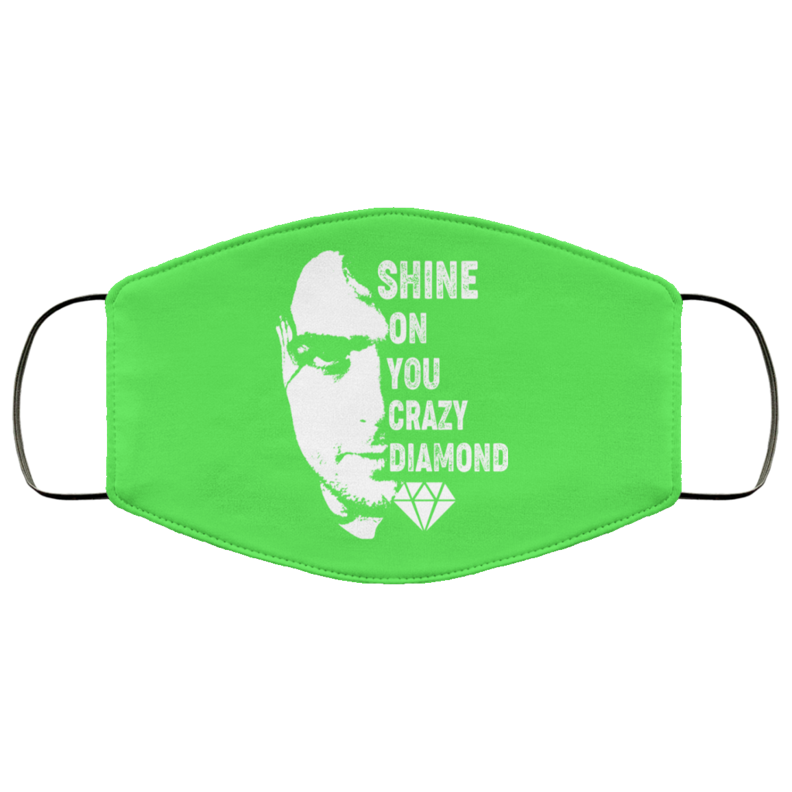 Shine On You Crazy Diamond – Syd Barrett Face Mask