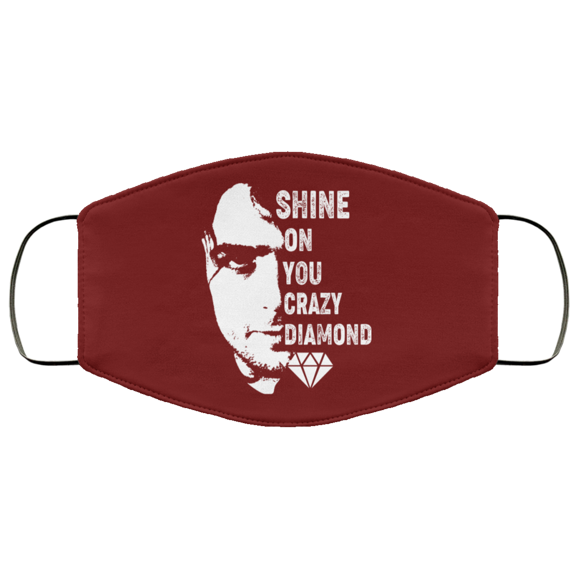 Shine On You Crazy Diamond – Syd Barrett Face Mask