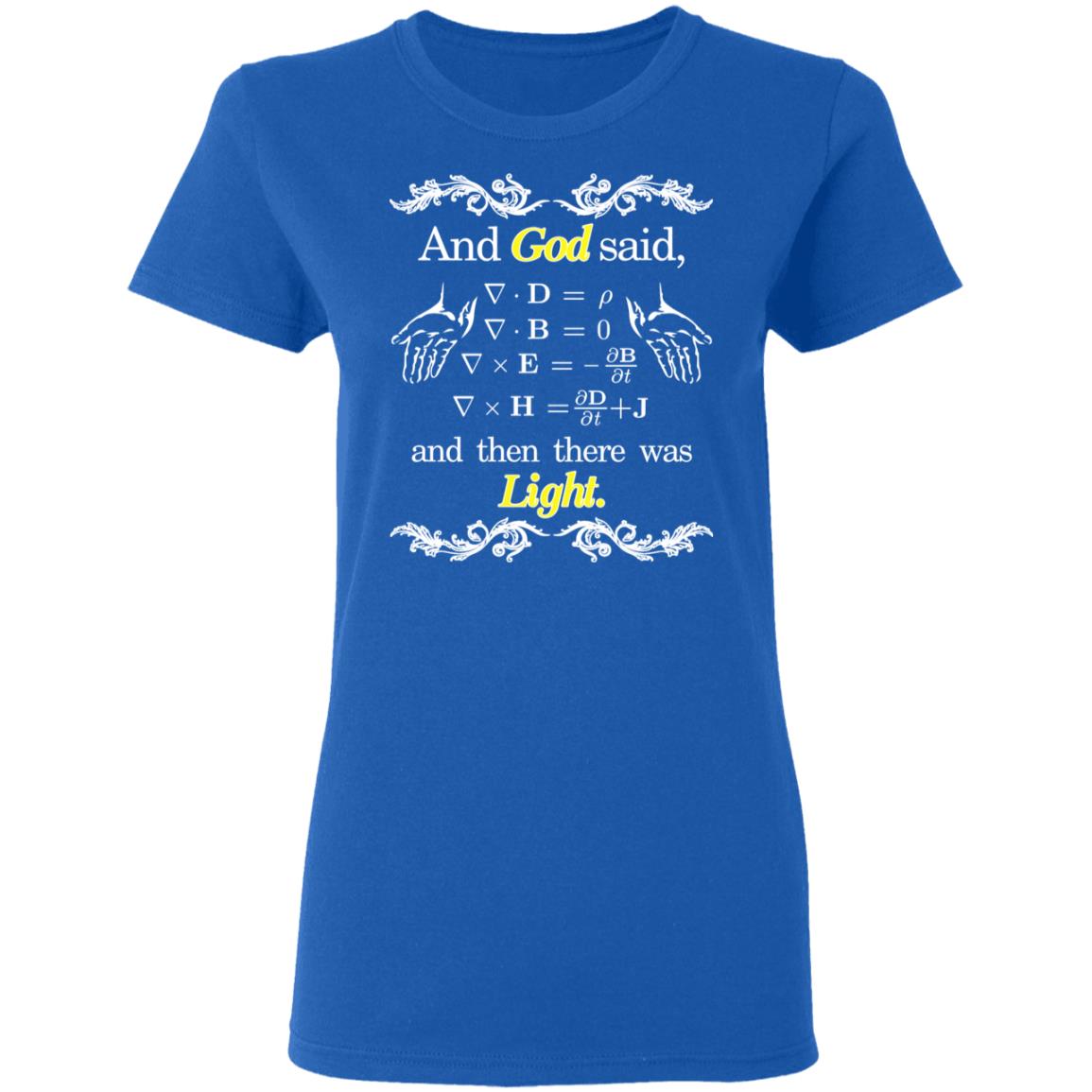 God Said Maxwell Equations Christian Physics Nerd Shirt, Hoodie, Tank