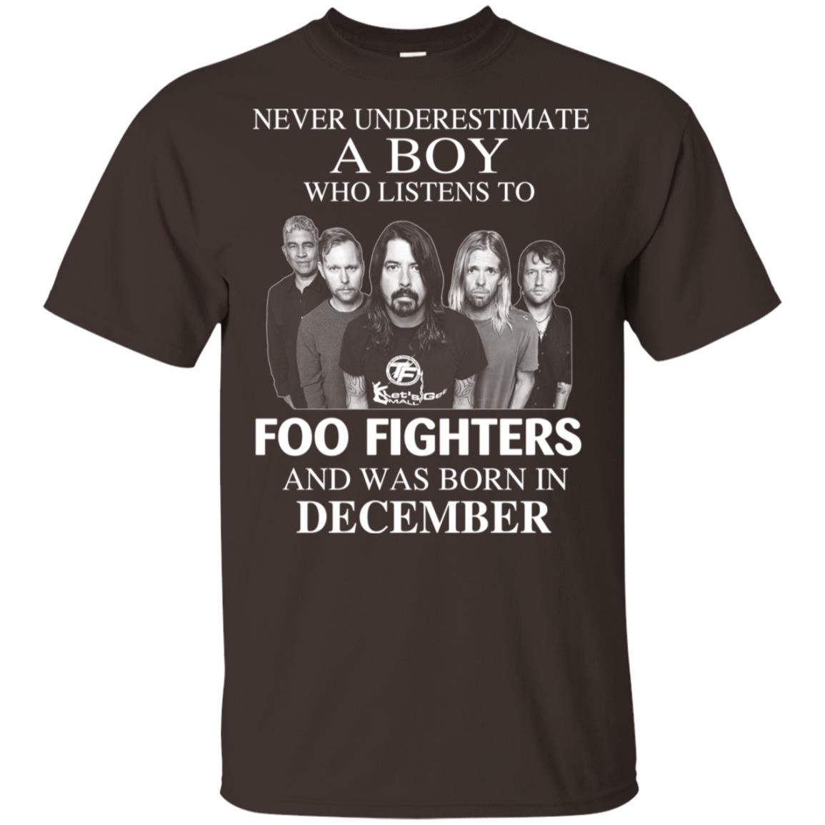 A Boy Who Listens To Foo Fighters And Was Born In December T-Shirts, Hoodie, Tank