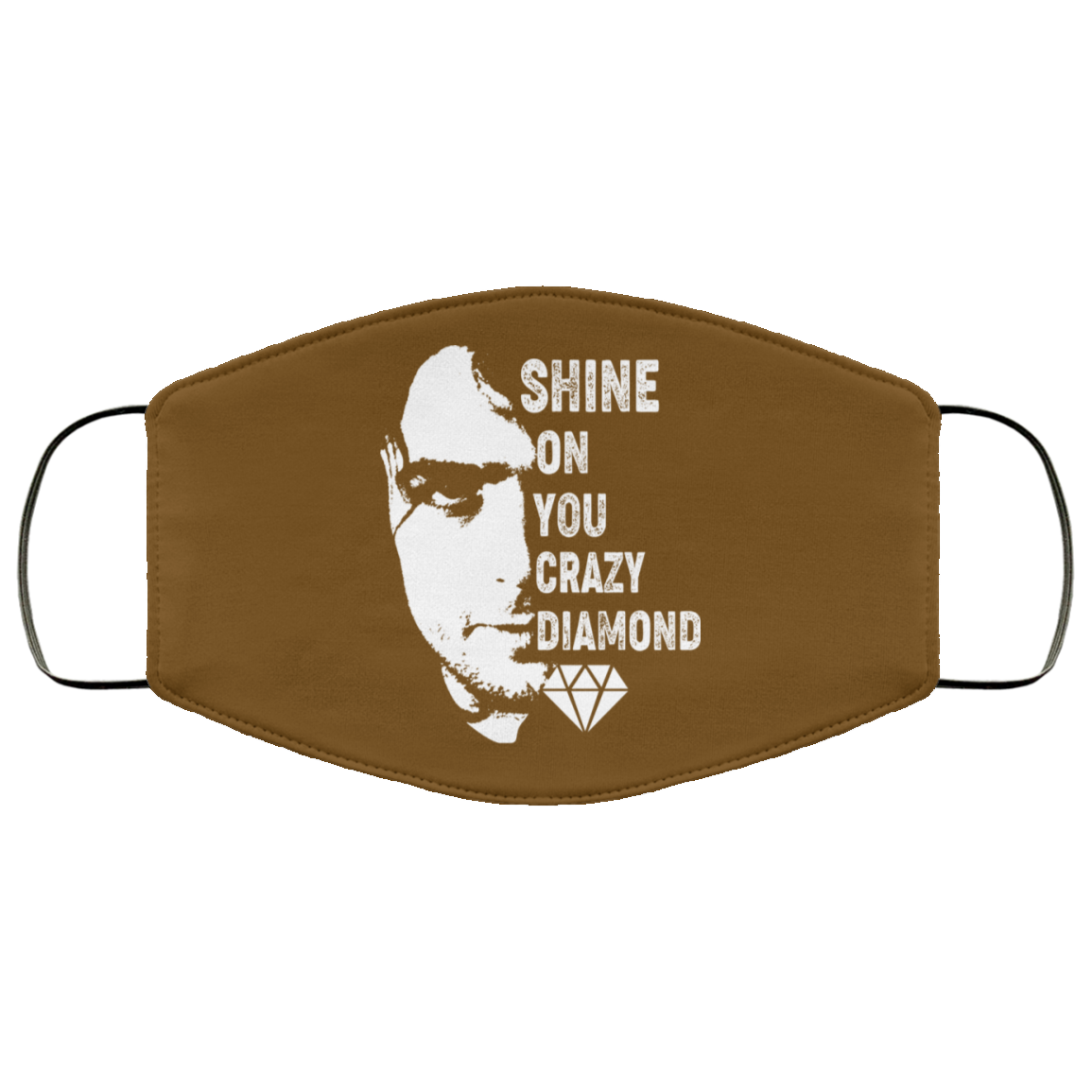 Shine On You Crazy Diamond – Syd Barrett Face Mask