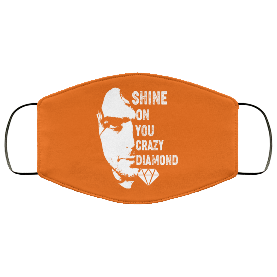 Shine On You Crazy Diamond – Syd Barrett Face Mask