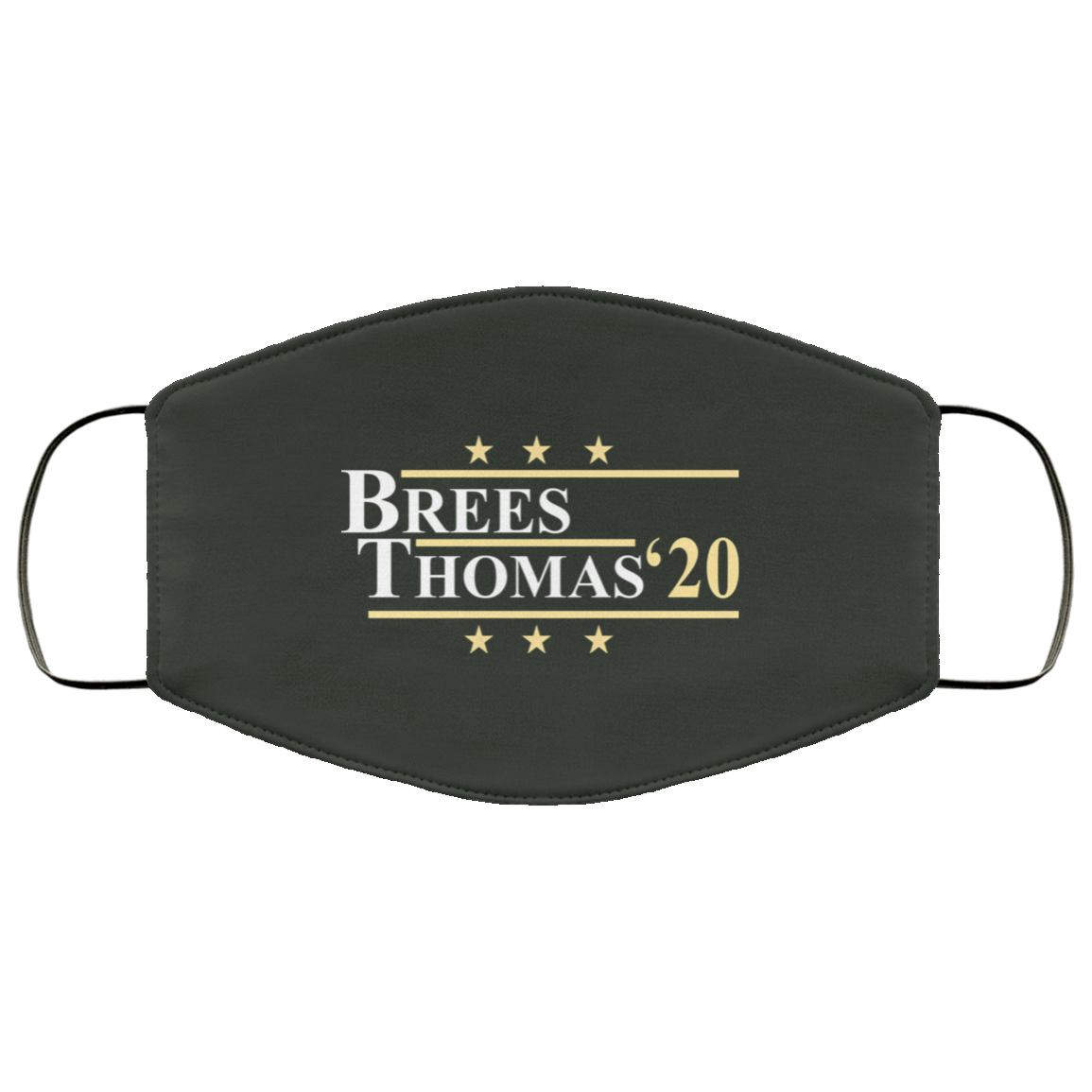 Vote Brees Thomas 2020 President Face Mask